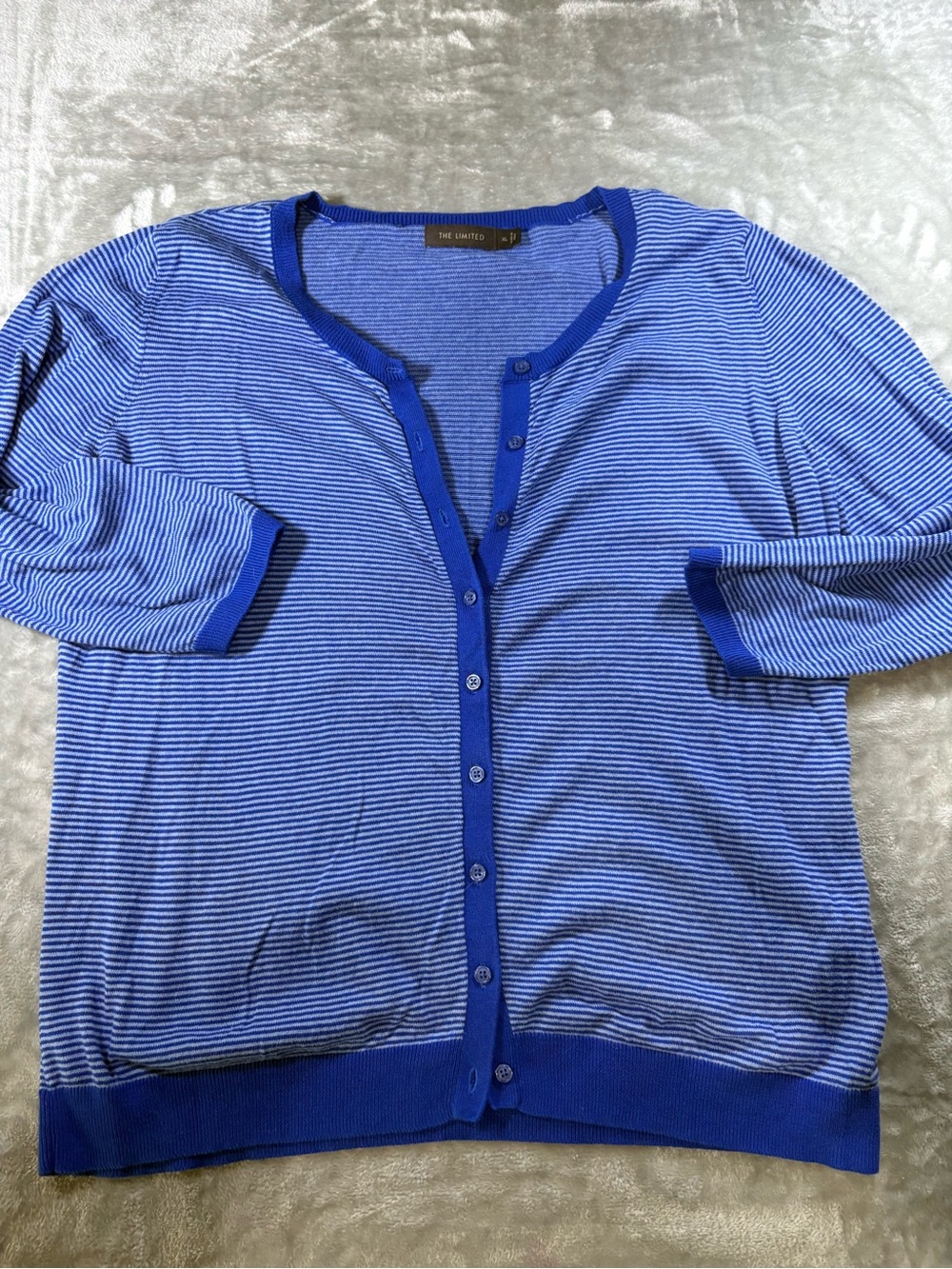 The Limited 100% Cotton Striped Cardigan XL